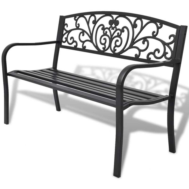 Garten Living Gartenbank aus Stahl und Eisen & Bewertungen Wayfair.de